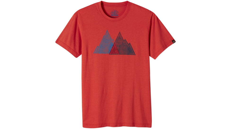 prAna Mountain Slim T-Shirt - Men's -Cayenne Heather-Small