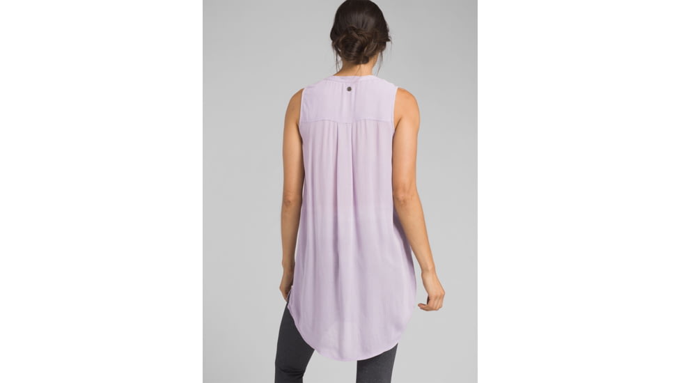 prAna Natassa Crinkled Tunic, Bleached Lavender, XSmall, W11190801 -534-XS