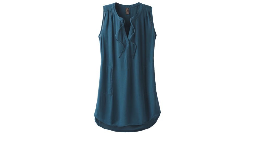 prAna Natassa Crinkled Tunic - Womens, Petrol Blue, Small, W11190801 -416-S