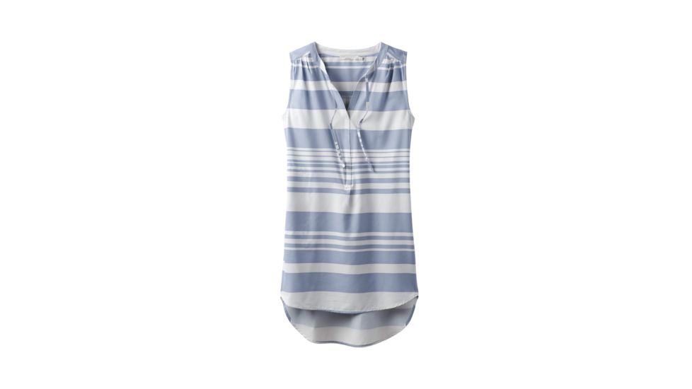 prAna Natassa Tunic Womens, Fairhope Blue Stripe, Large, W11180382-FHST-L