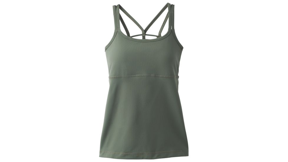 prAna Naturale Tank Womens, Forest Green, Large, W11180341-FOGR-L