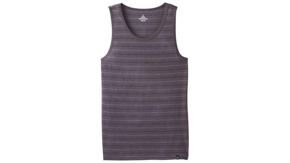 prAna Neriah Tank - Mens, Granite Stripe, Small, M11191452 -063-S