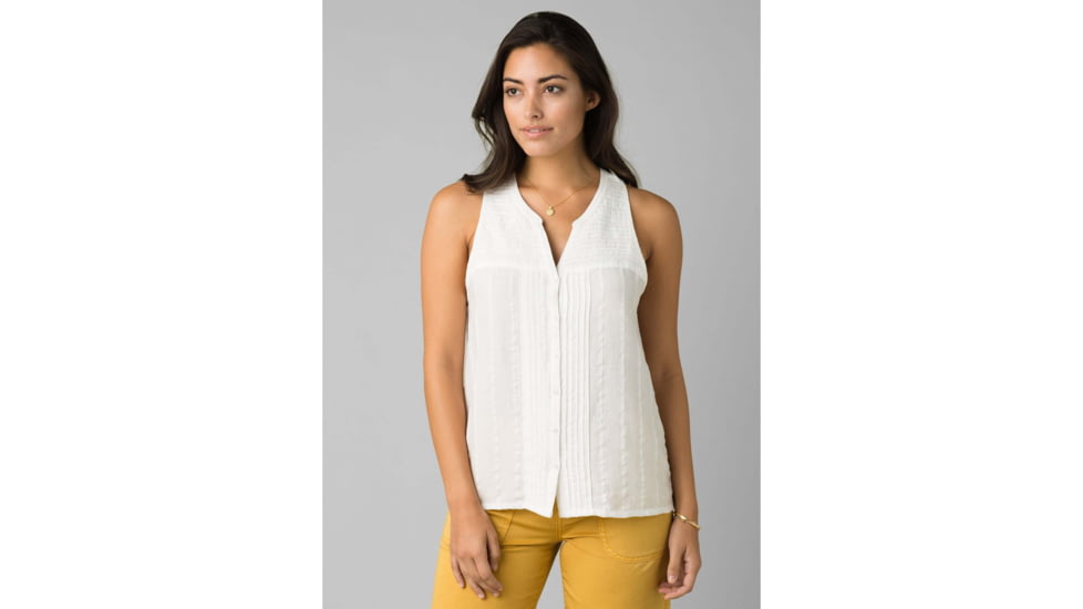 prAna Nieves Tank - Womens, Soft White, Large, W11202119-SOWT-L