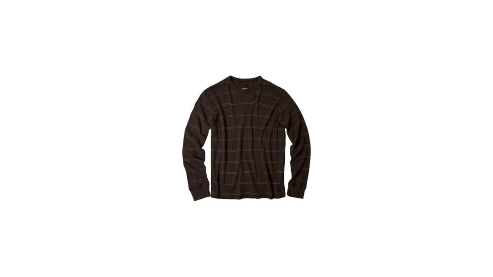 prAna Ninebark Longsleeve Crew - Men's-Brown-X-Large