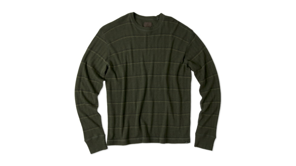 prAna Ninebark Longsleeve Crew - Men's-Leaf-Small