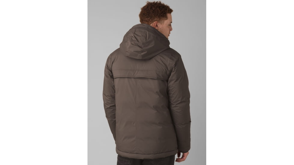 prAna Novad Path Jacket, Black Olive Heather, Small, 1962001-300-S