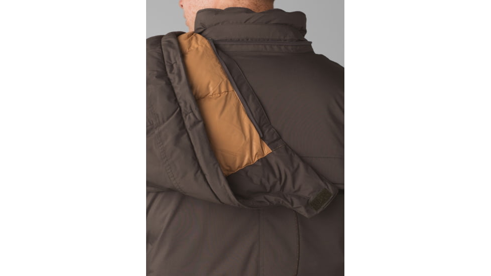 prAna Novad Path Jacket, Black Olive Heather, Small, 1962001-300-S