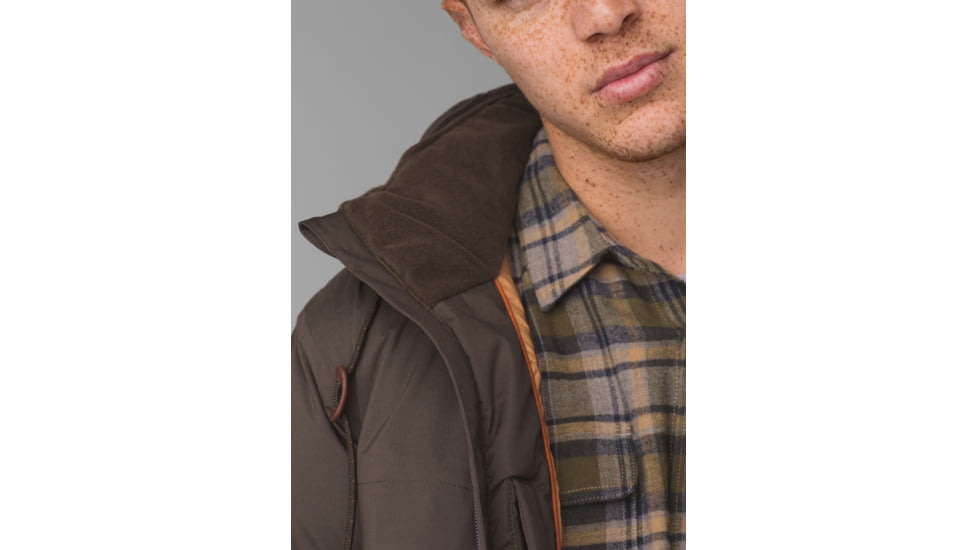 prAna Novad Path Jacket, Black Olive Heather, Small, 1962001-300-S