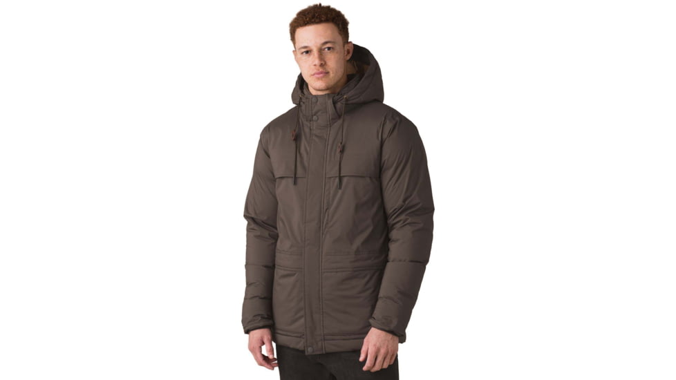 prAna Novad Path Jacket, Black Olive Heather, Small, 1962001-300-S