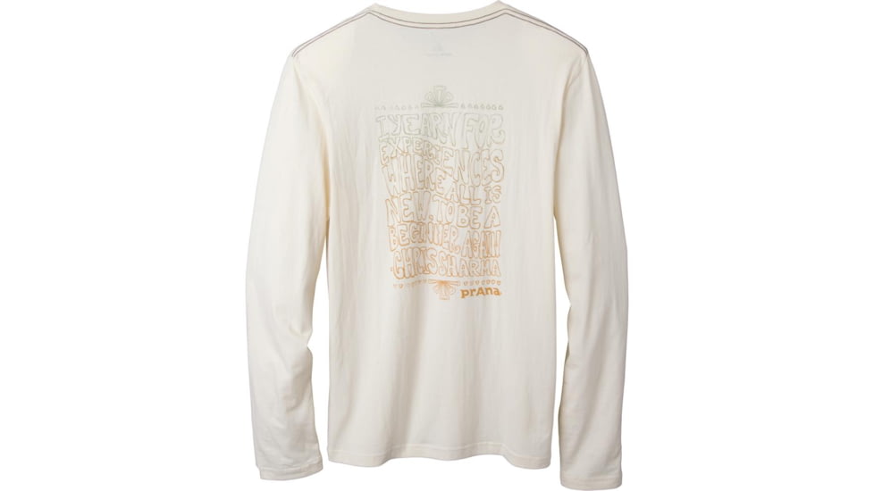 prAna Organic Crew Neck Longsleeve Shirt - Men's-Stone-Small