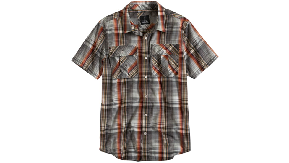 prAna Ostend Shirt - Men's -Gravel-Clearance-Medium