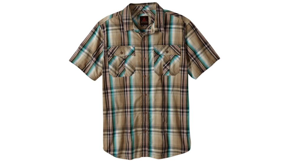 prAna Ostend Shirt - Men's -Dark Khaki-Large