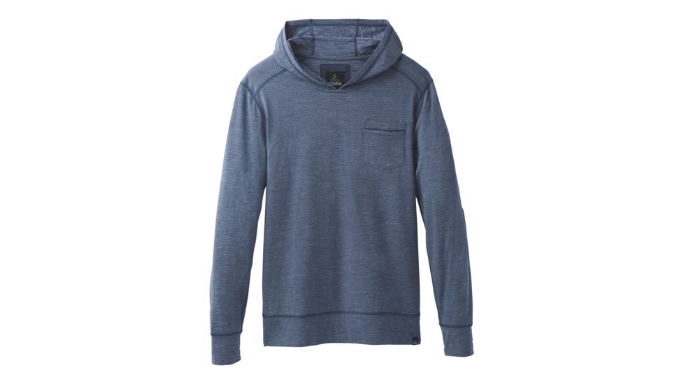 prAna Pacer Long Sleeve Pullover Hoodie - Men's, Equinox Blue, Large, M23170393-EQBL-L