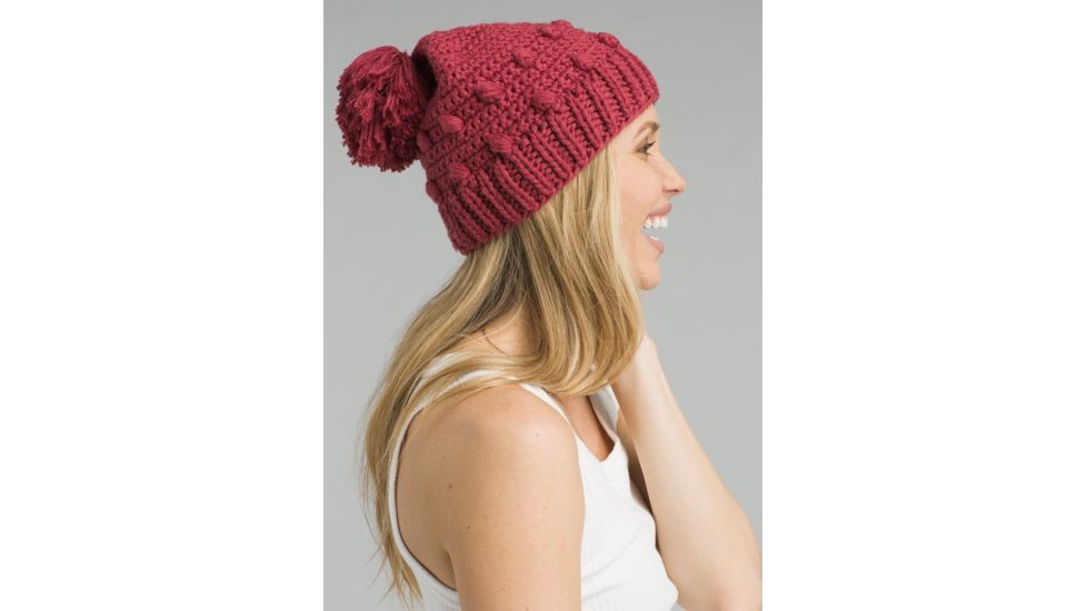 prAna Pammy Beanie - Womens, Crushed Cran, One Size, U5PAMM315-CRCR-O/S