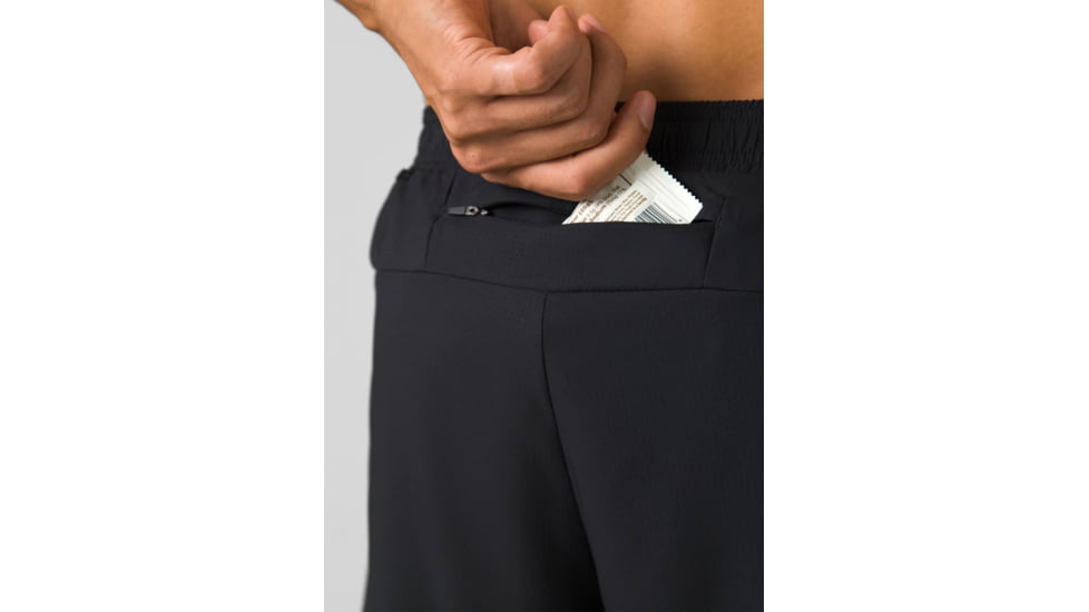 prAna Peak To Pavement Lined Shorts - Mens, Black, Large, 1972641-001-06-L
