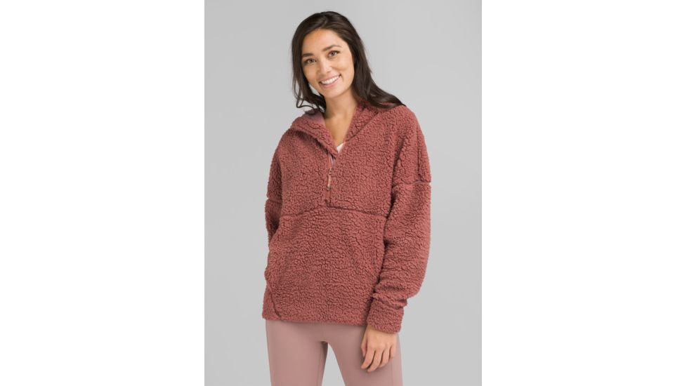 prAna Permafrost Half Zip Top - Womens, Brandy, Extra Large, W23180516-BDY-XL