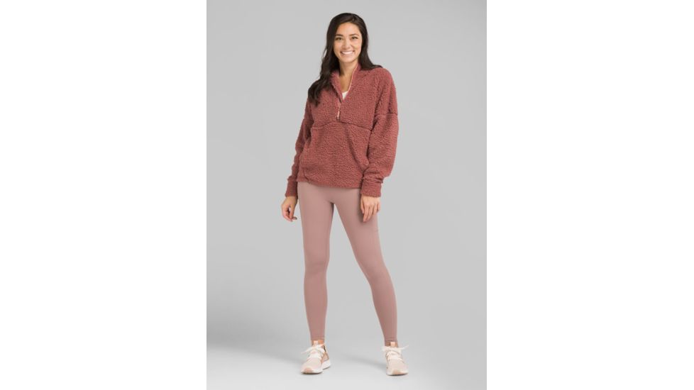 prAna Permafrost Half Zip Top - Womens, Brandy, Extra Large, W23180516-BDY-XL