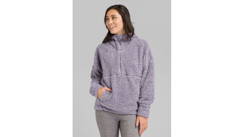 prAna Permafrost Half Zip Top - Womens, Moonstone, Extra Large, W23180516-MNSN-XL