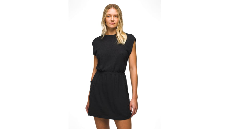 prAna Cozy Up Cut Out Dress - Womens, Charcoal Heather, L, 2057011-020-L