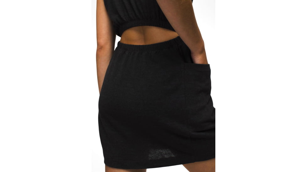 prAna Cozy Up Cut Out Dress - Womens, Charcoal Heather, L, 2057011-020-L