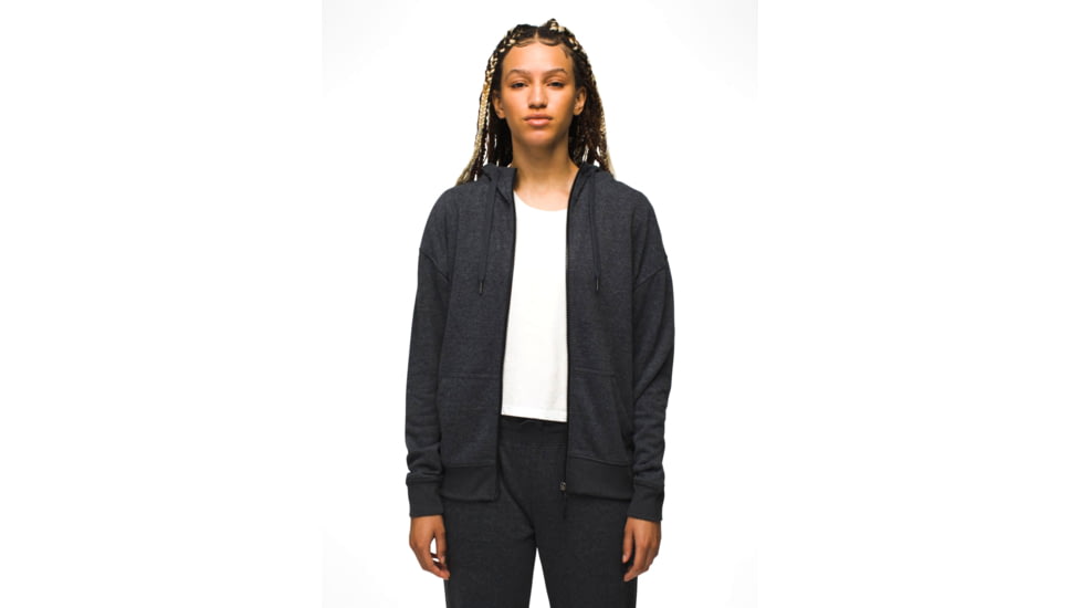 prAna Cozy Up Jacket - Womens, Charcoal Heather, XL, 1967221-022-XL