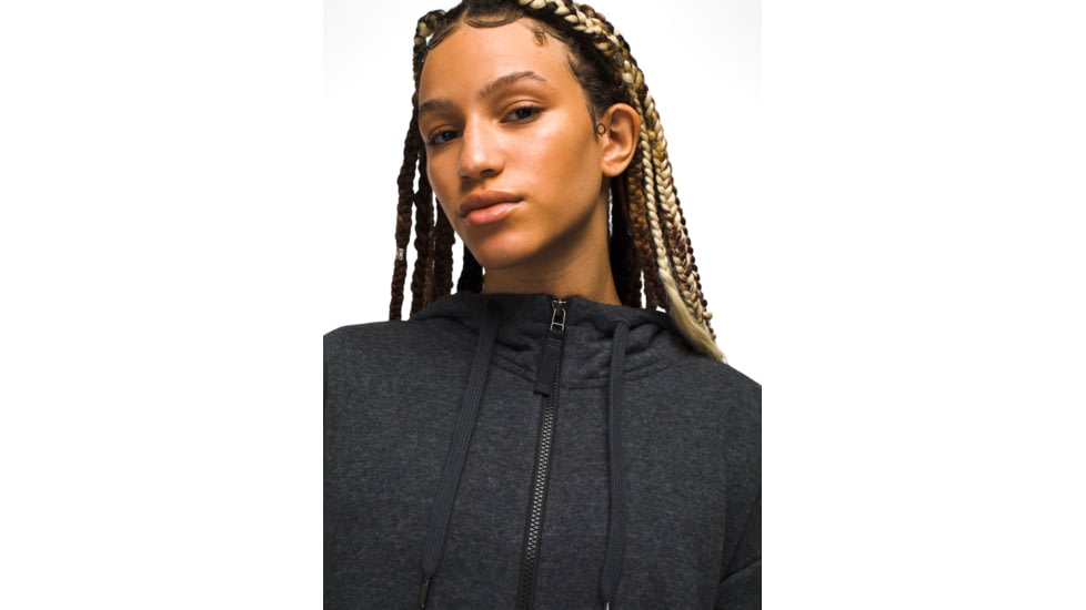 prAna Cozy Up Jacket - Womens, Charcoal Heather, XL, 1967221-022-XL