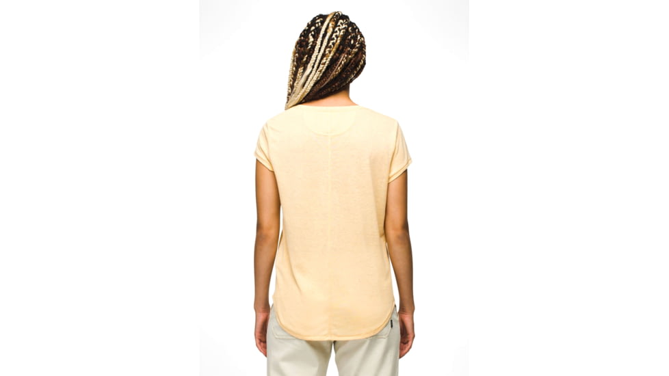 prAna Cozy Up Scoop Neck Tee - Womens, Sun Kissed Heather, S, 1967271-700-S