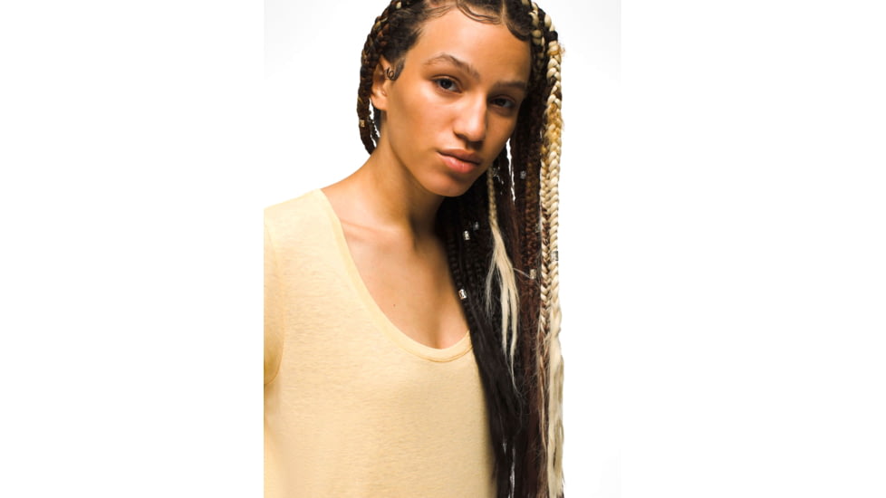 prAna Cozy Up Scoop Neck Tee - Womens, Sun Kissed Heather, S, 1967271-700-S