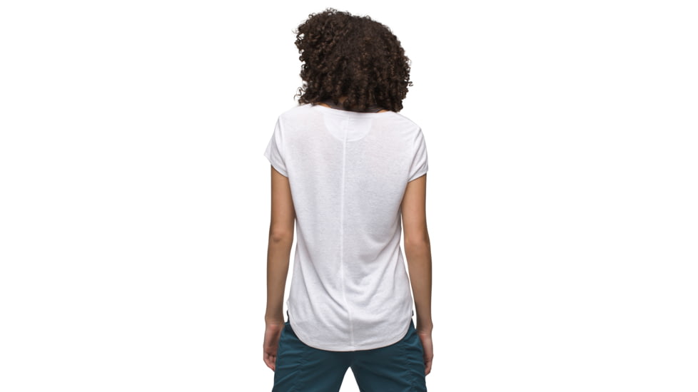 prAna Cozy Up Scoop Neck Tee - Womens, White, XL, 1967271-100-XL