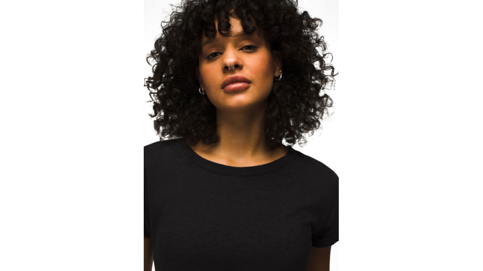 prAna Cozy Up T-Shirt - Womens, Black, S, 1964391-001-S