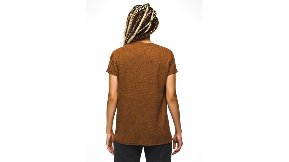 prAna Cozy Up T-Shirt - Womens, Clay Heather, L, 1964391-202-L