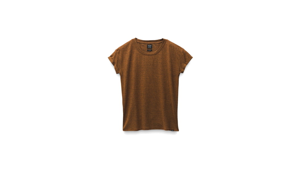 prAna Cozy Up T-Shirt - Womens, Clay Heather, L, 1964391-202-L