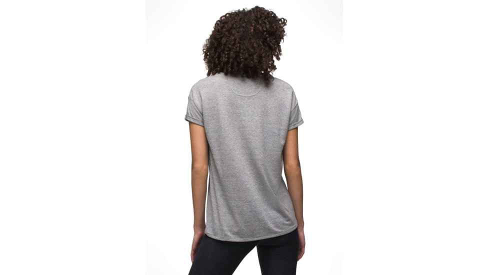 prAna Cozy Up T-Shirt - Womens, Heather Grey, M, 1964391-020-M