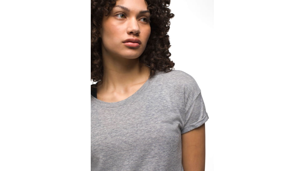 prAna Cozy Up T-Shirt - Womens, Heather Grey, M, 1964391-020-M