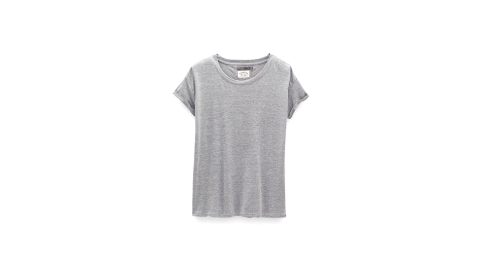 prAna Cozy Up T-Shirt - Womens, Heather Grey, M, 1964391-020-M