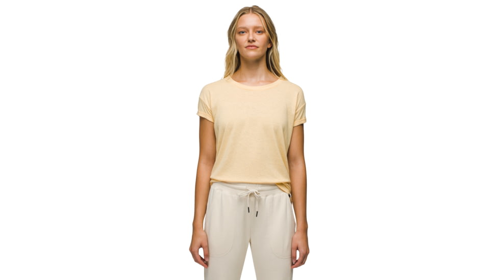 prAna Cozy Up T-Shirt - Womens, Sun Kissed Heather, S, 1964391-701-S