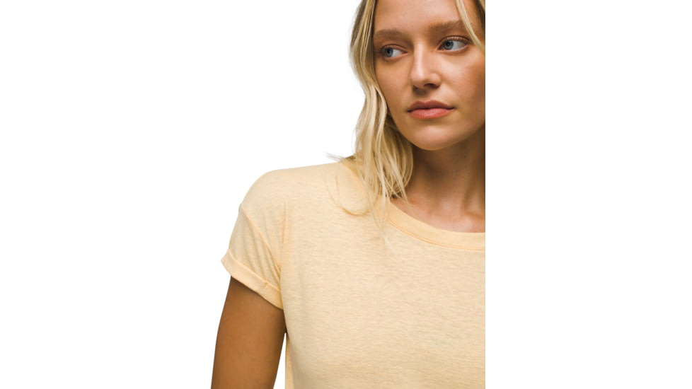 prAna Cozy Up T-Shirt - Womens, Sun Kissed Heather, S, 1964391-701-S