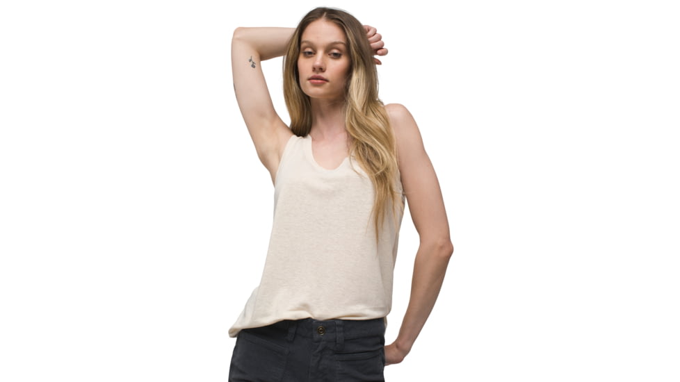 prAna Cozy Up Tank - Womens, Canvas Heather, M, 1964371-250-M
