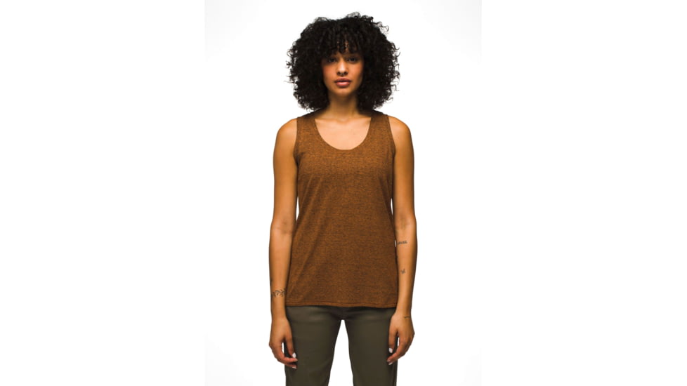 prAna Cozy Up Tank - Womens, Clay Heather, S, 1964371-201-S