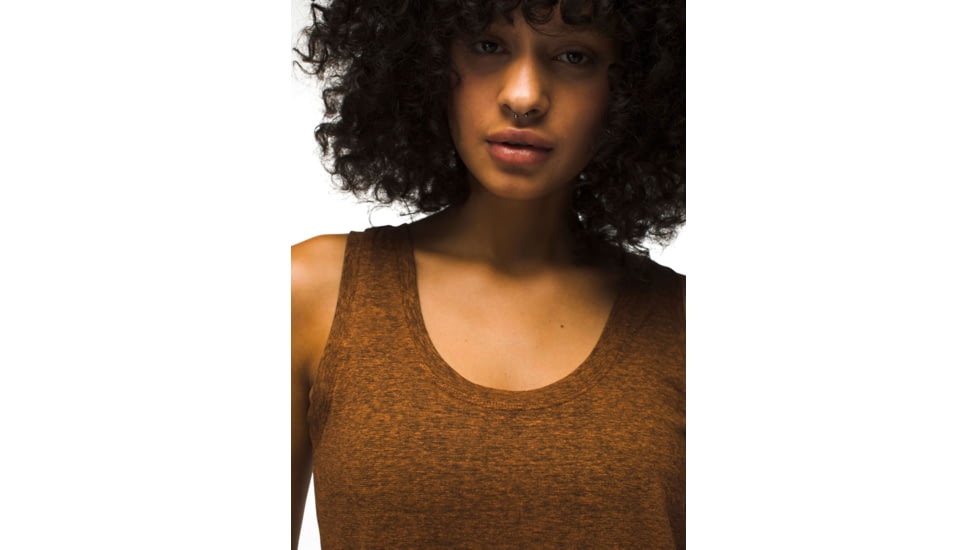 prAna Cozy Up Tank - Womens, Clay Heather, S, 1964371-201-S
