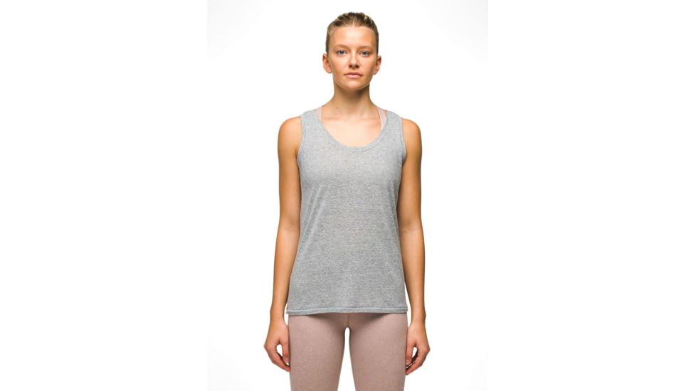 prAna Cozy Up Tank - Womens, Heather Grey, S, 1964371-020-S