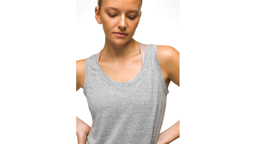 prAna Cozy Up Tank - Womens, Heather Grey, S, 1964371-020-S