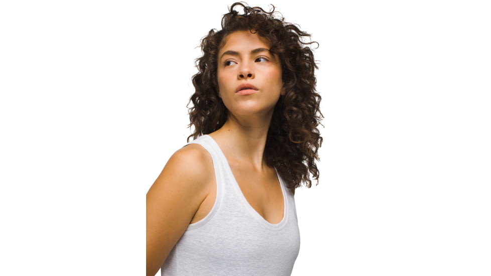 prAna Cozy Up Tank - Womens, White, L, 1964371-100-L