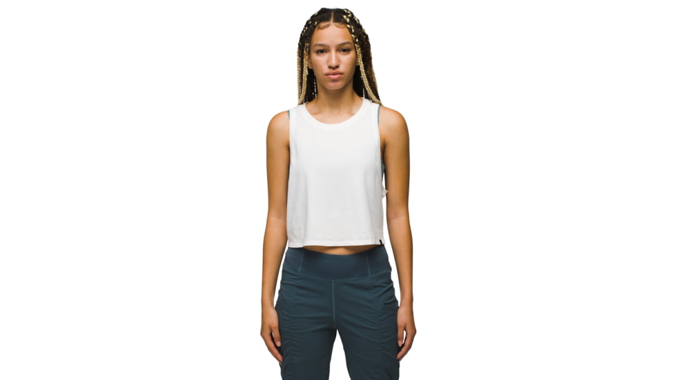prAna Everyday Crop Tank - Womens, Soft White, XXS, 2065021-101-XXS