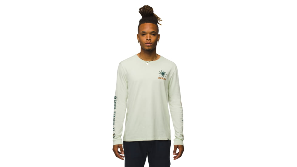 prAna Everyday Graphic LS Tee - Mens, Pale Aloe Arch, XXL, 2063761-301-ST-XXL
