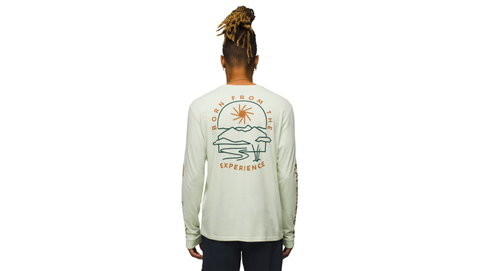 prAna Everyday Graphic LS Tee - Mens, Pale Aloe Arch, XXL, 2063761-301-ST-XXL