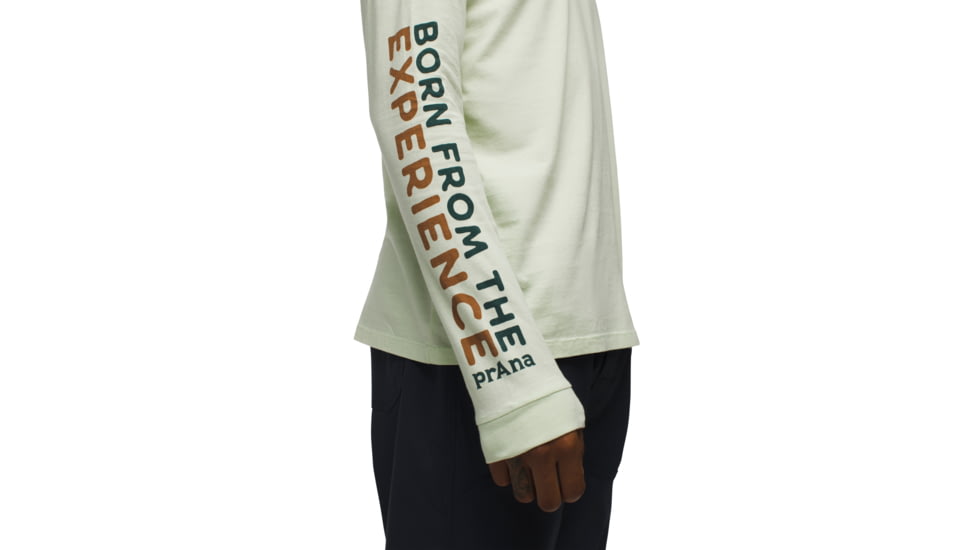 prAna Everyday Graphic LS Tee - Mens, Pale Aloe Arch, XXL, 2063761-301-ST-XXL