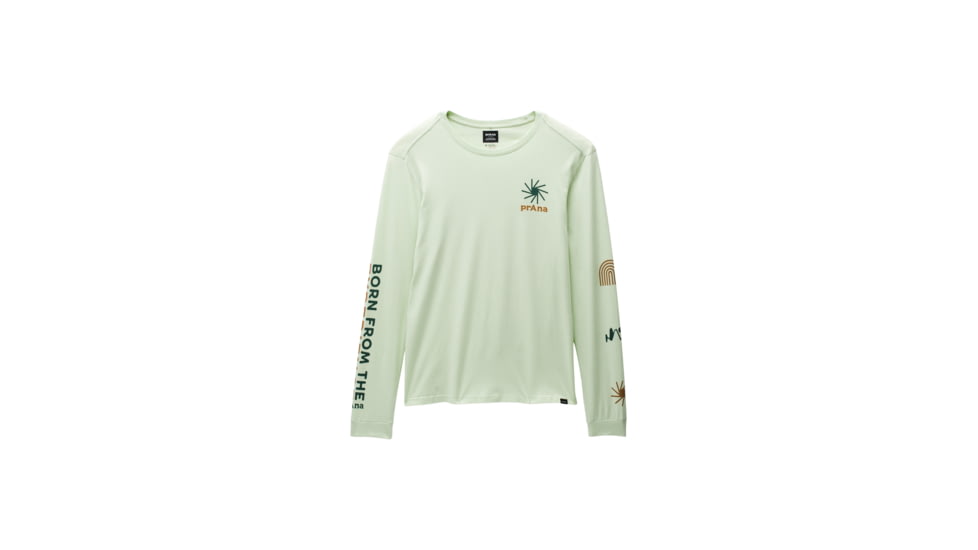 prAna Everyday Graphic LS Tee - Mens, Pale Aloe Arch, XXL, 2063761-301-ST-XXL