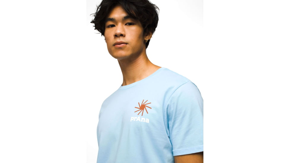 prAna Everyday Slogan SS Tee - Mens, Crescent Bay, XL, 2063771-400-ST-XL