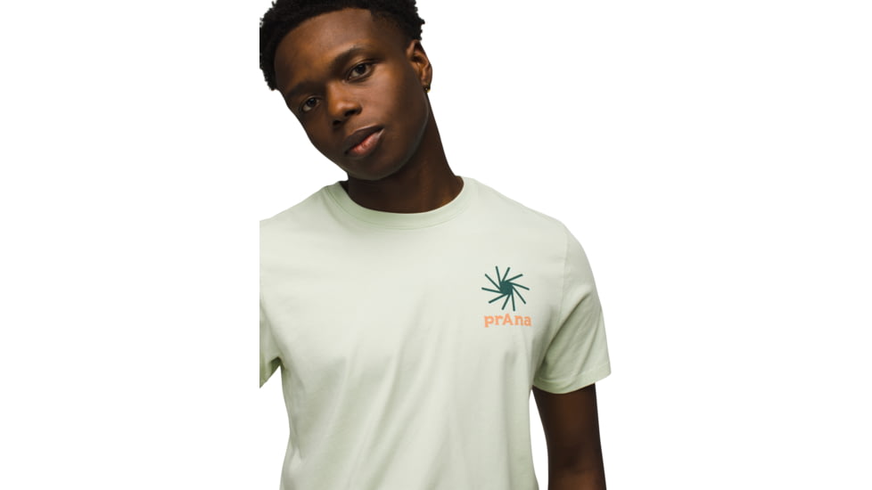 prAna Everyday Slogan SS Tee - Mens, Pale Aloe, M, 2063771-302-ST-M